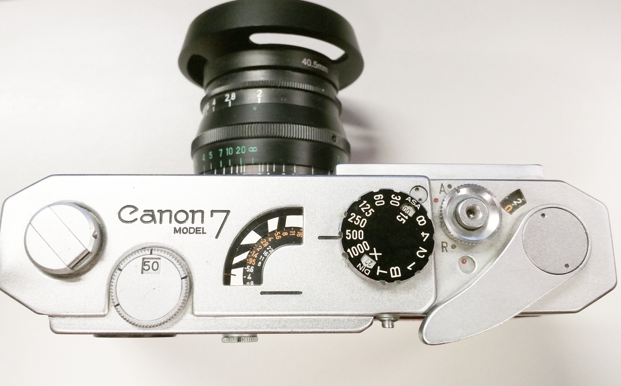 Canon 7 Coupled Light Meter guage