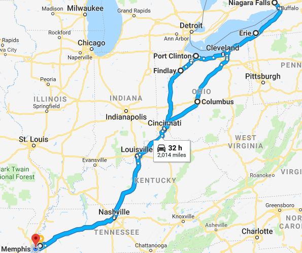 2000 mile road trip